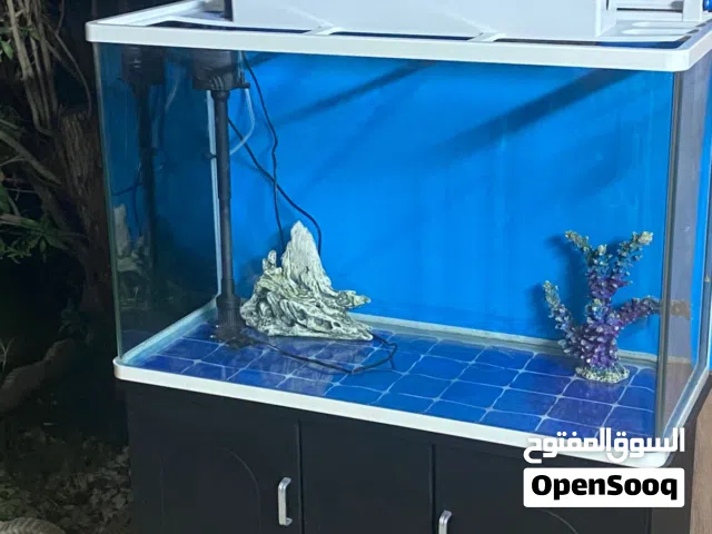 حوض سمك سام سقفي،قياسه 80،يحتوي ع ماطور،وشاشه ،وملحقات،نظافه ميه ميه