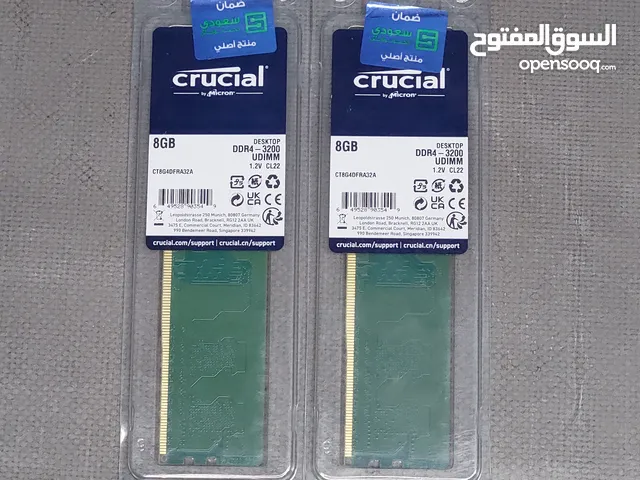 Ram Crucial 2*8 DDR4 3200 mhz CL22