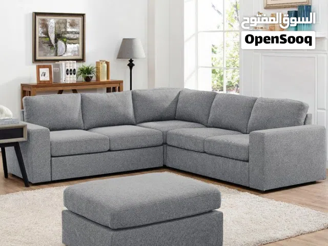L&U Shape/Corner Sofa Design  Branded Fabric & High Density Foam  Rami Furniture