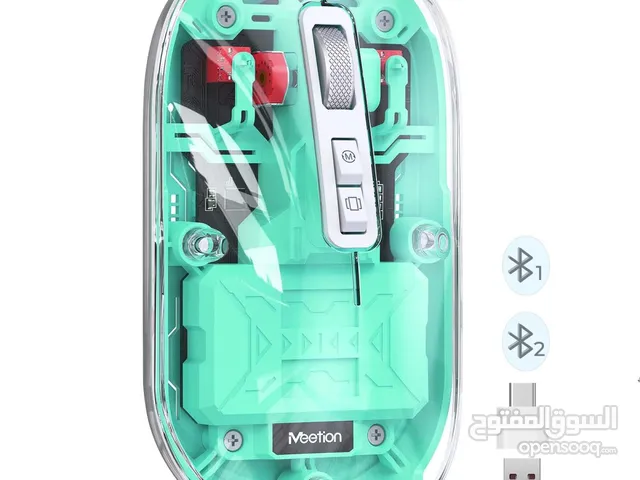 Meetion BTM005 Dual Mode 2.4G Bluetooth & Wireless Mouse ماوس شفاف لاسلكي