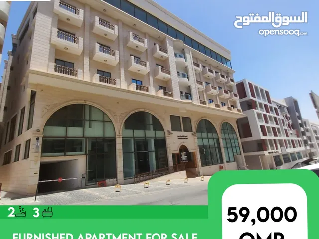 Modern Furnished Apartment for Sale in Al Qurum REF 961BM  شقة مفروشة للبيع في القرم