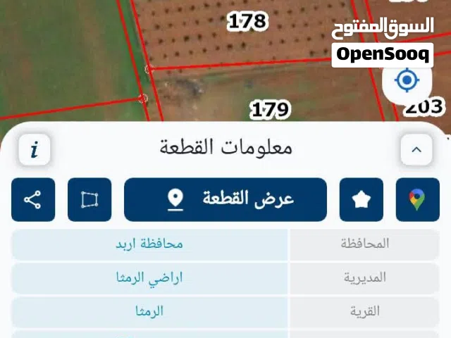 ارض مميزه من أراضي الرمثا الغربيه