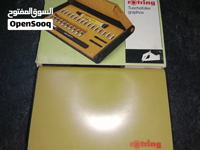 مجموعة أقلام تحبير روترينج جرافوس. مجموعة أقلام ROTRING GRAPHOS  25 price 15000  جنيه