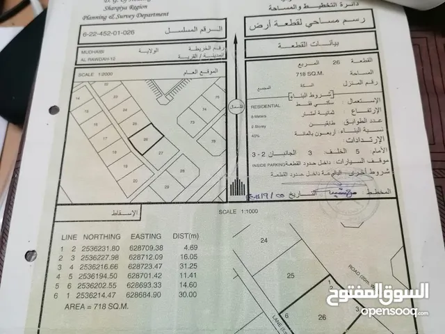 Residential Land for Sale in Al Sharqiya Al Mudaibi