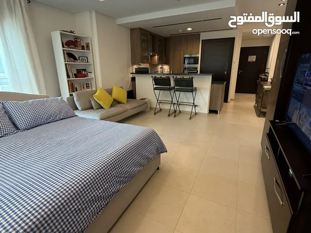 Semi-Furnished Studio in Viva Bahriya with Balcony/ maintenance 24 hours and Bills included.