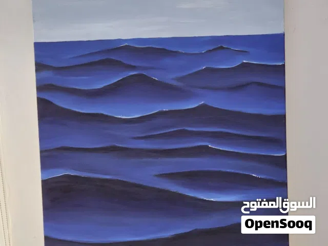 لوحة فنية بألوان الأكريلك