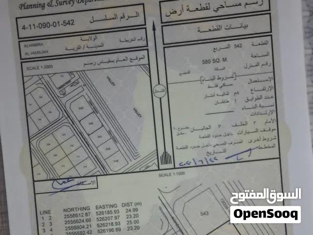 أرض سكنية....مخطط 450....الحريجة.....مساحة 580