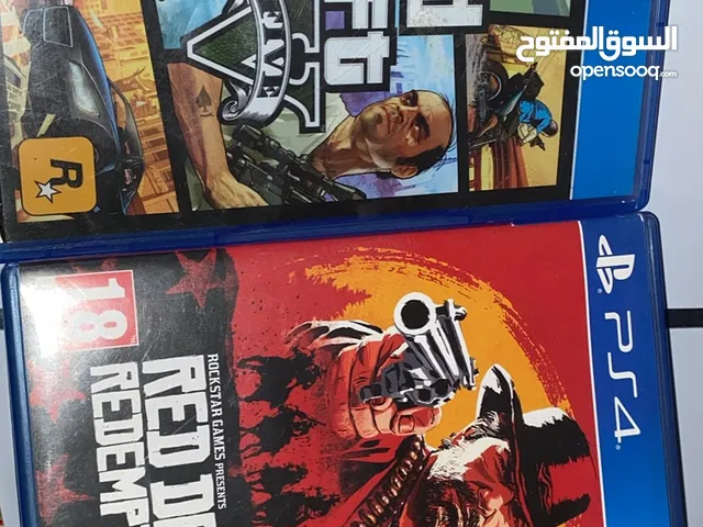 GTA 5 and red dead redemption 2 ps4 cd