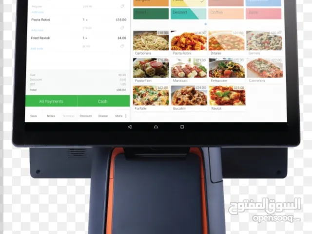 جهاز POS مزوّد بتابلت وطابعة مدمجة ونظام محاسبي