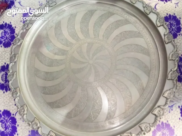 صينية فضة أصيلة منقوشة من يد حرفيي فاس 1975