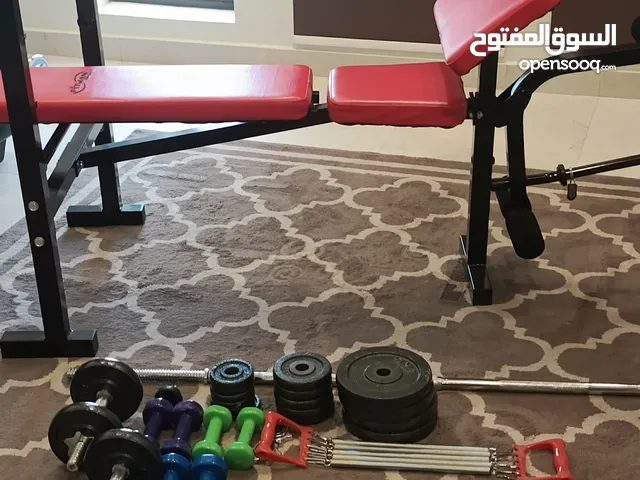 سيت حديد معه كرسي تمارين تعال انت و سعرك و اغراض ثانية