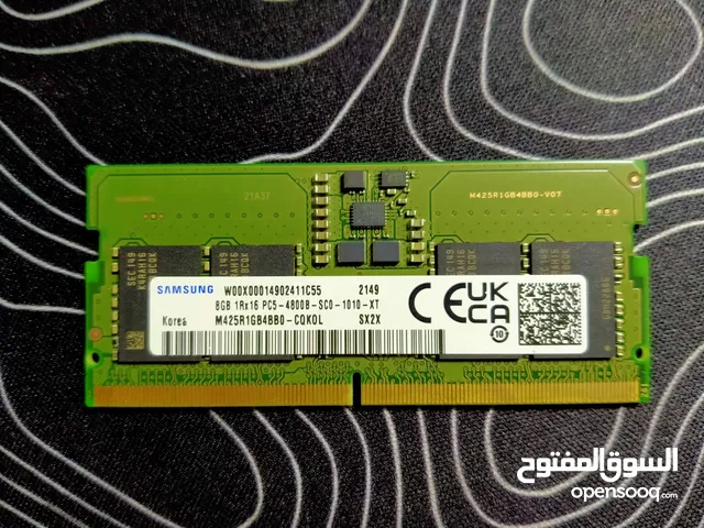 2× 8GB Samsung RAM DDR5 4800MHz High performance for laptops