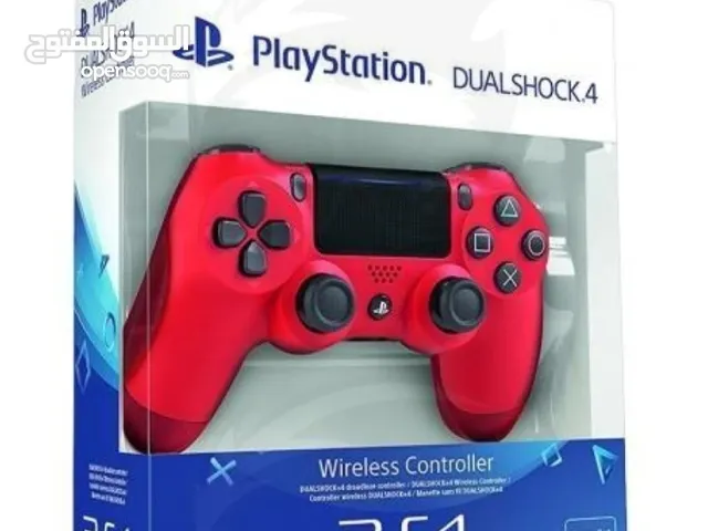 bright red PlayStation controller