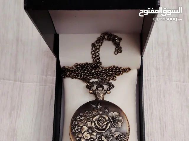 ساعة جيب كلاسيكية جديدة مع الحافظة