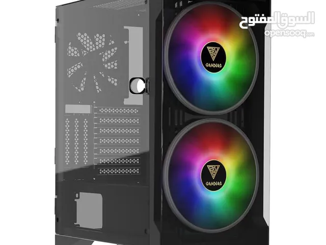 كيس فارغ للبيع مع 5 مراوح Argb  ‏CASE GAMDISE APOLLO E2 ELITE ARGB BLACK