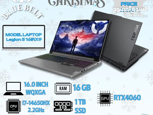LAPTOP LENOVO LAPTOP (Legion 5 16IRX9)اقوى وافضل لابتوب في المملكة بسعر منافس فقط في (الحزام الأزرق)