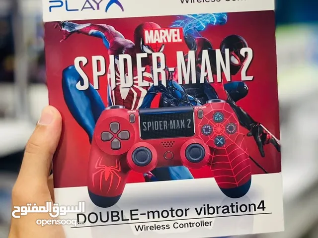 جهاز تحكم لاسلكي "PLAYX" بتصميم "Marvel's Spider-Man 2" لجهاز PlayStation 4.