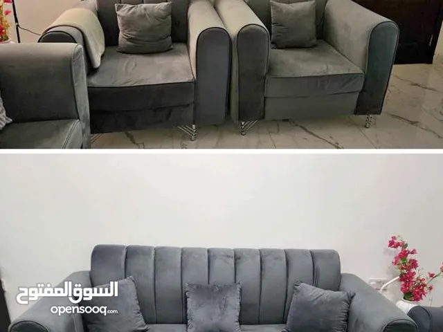5 seat sofa set for sale with cushions Grey color - price negotiable