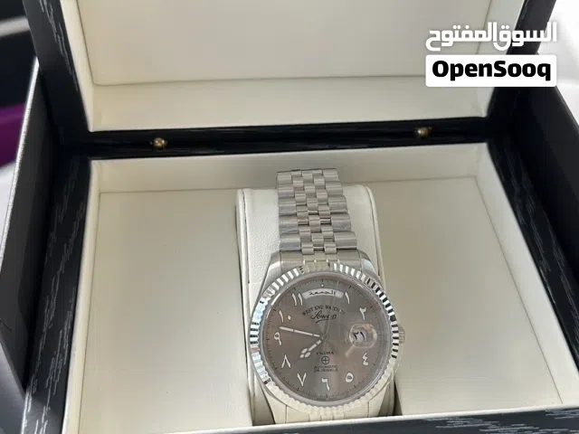 MEN THE CLASSICS AUTOMATIC WATCH 41MM WITH SILVER STRAP & GREY DIAL is