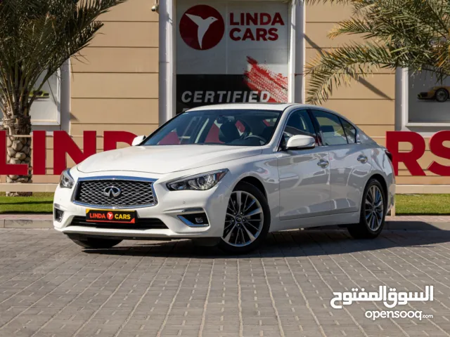 Infiniti Q50 Luxe 2023 GCC under Agency Warranty with Flexible Down-Payment.