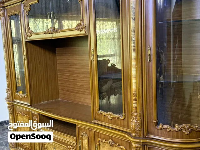 بوفيا تخم قنفات مصري ( 2 كبار رباعية و4 صغار ) طبلات 2 مربعه 2 اسطوانية 1 وسطية كبيرة ميز طعام كبير