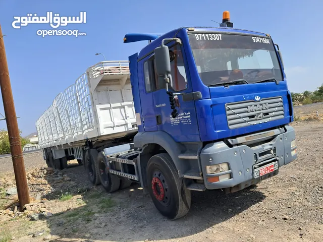 للبيع راس تريلة مان مع مقطورة