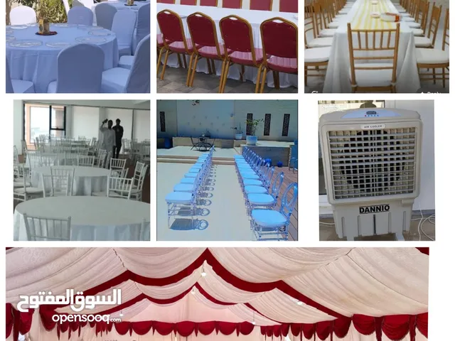 تاجير كراسي و طاولة. خيام. مكيف مال مي. أطفال كراسي و طاولةchair and table for rent t.
