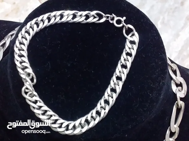سنسال واسوارة فضة 925