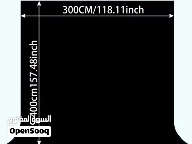 ستارة سوداء للبثوث والتصوير 3*4و ترايبود ثلاثي  للكاميرات والهواتف بنفس الوقت اقل سعر على الاطلاق