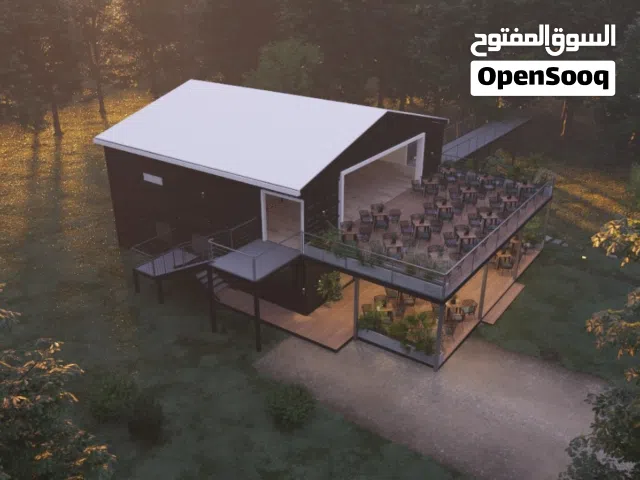 تدوير حاويات الشحن لمساكن جاهزة واستراحات مجهزة ومطاعم وكافيهات ومراكز تجارية وشاليهات متنقلة