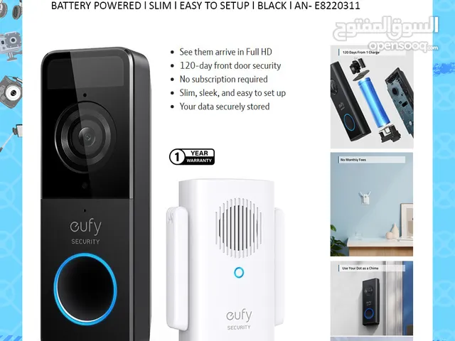Anker Eufy Video Doorbell 1080p Battery Powered ll Brand-New ll