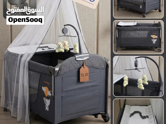 أناقة الفضي وراحة بلا حدود.. سرير Cool Baby Silver المتكامل متوفر لدى island toys تتوفر خدمة التوصيل