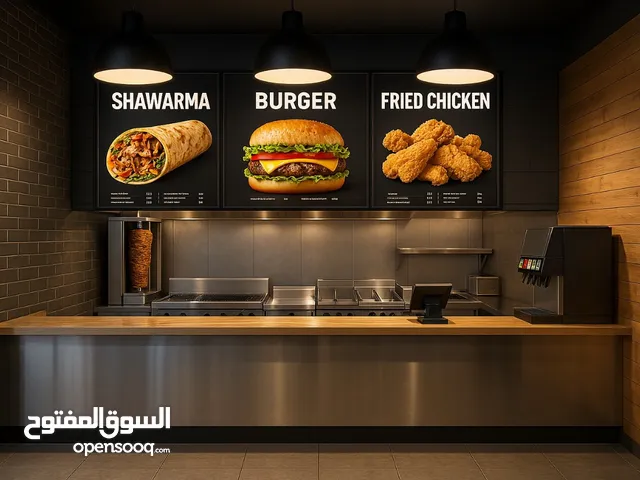 مطعم مع العده والمنيو جاهز للنقل ل اي بلد وتعليم طاقم وصفات ايطاليه ووجبات صحبه وساندويشات وبروست