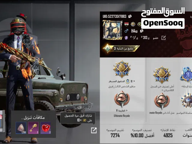 Pubg Accounts and Characters for Sale in Basra