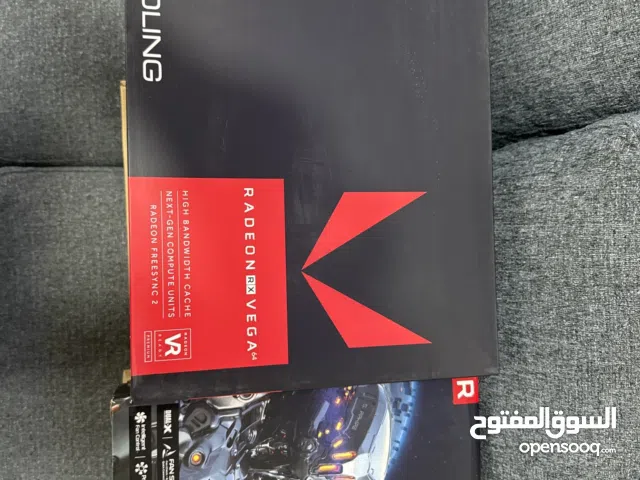 للبيع كرت شاشة Radeon Vega 64 Liquid بتبريد مائي+ Sapphire Nitro+Radeon RX 570 4GB مستعملين بالكرتون