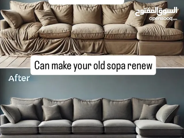 Refair sofa set and majlish. and chairs. change fabrics and sponge . timeilly Delevery..