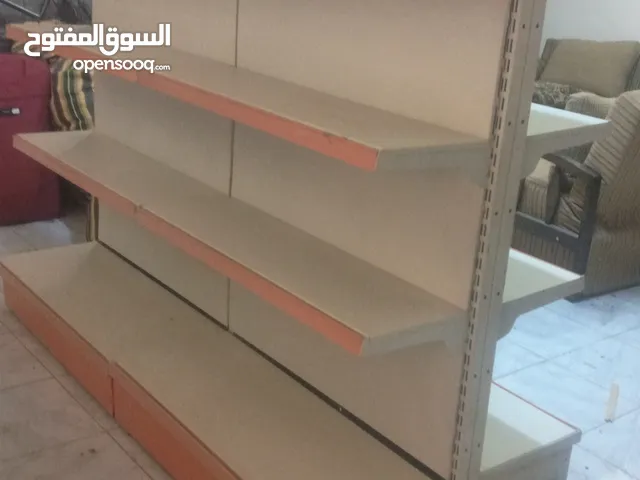 رفوف مزدوجة وسطية ورفوف حائطية عابدين للبيع