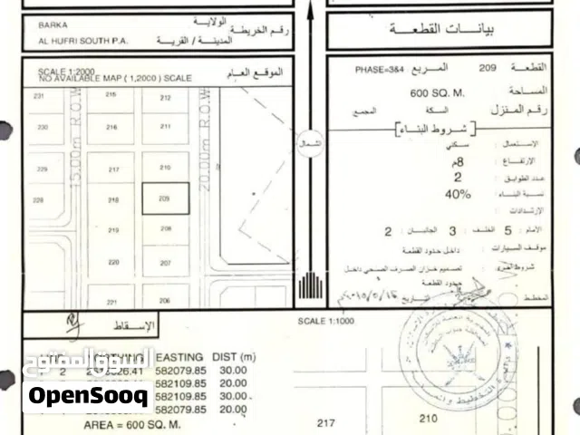 أرضين شبك بركاء مسورات ومزروعات موقع جميل