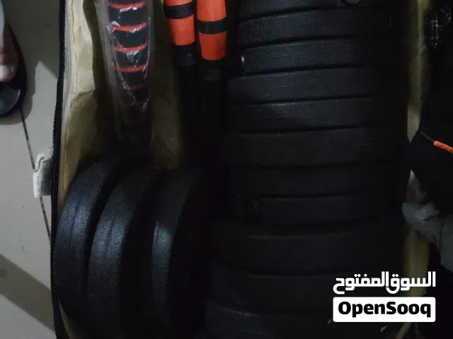 دمبل وبار للبيع زي الجديد بظبط 30كيلو