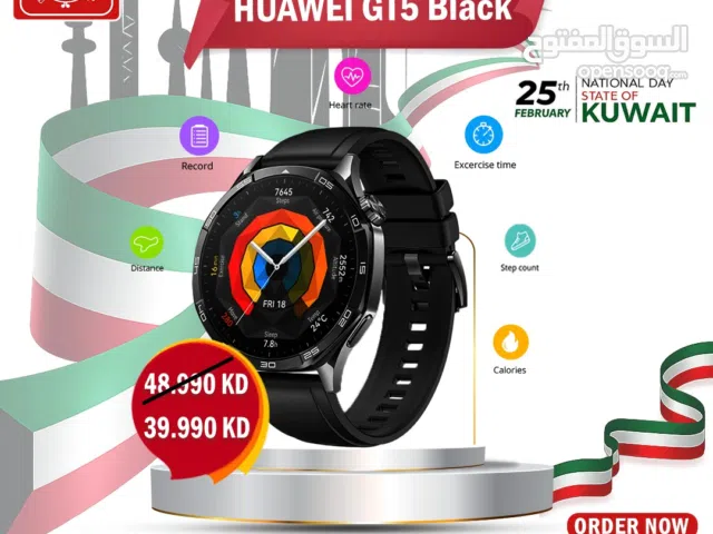 ساعة HUAWEI Watch GT 5 الأسود  بسعر ممتاز