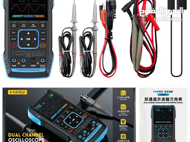 FNIRSI 2C23T Dual Channel 3-in-1 Oscilloscope + Digital Multimeter + Function Generator