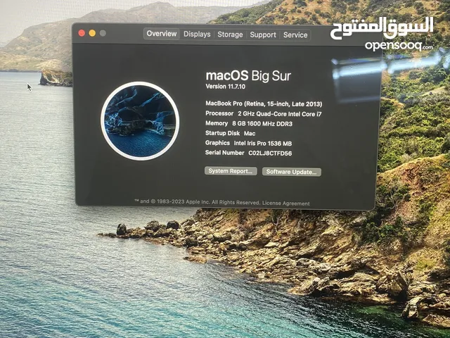 Mackbookpro 2013 core i7