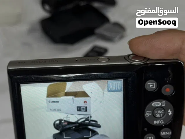 كاميرا Canon IXUS 185 بكامل ملحقاتها ، البطارية ، الشاحن، وكابل USB ، مع الكارتون .