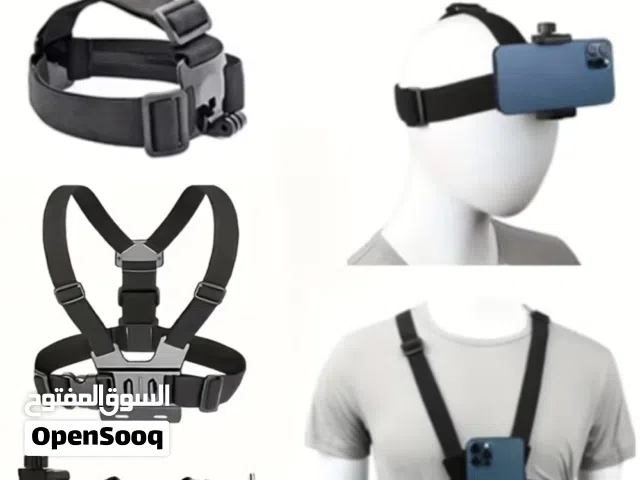 حزام الراس والجسم لتثبيت الهاتف والكاميرات