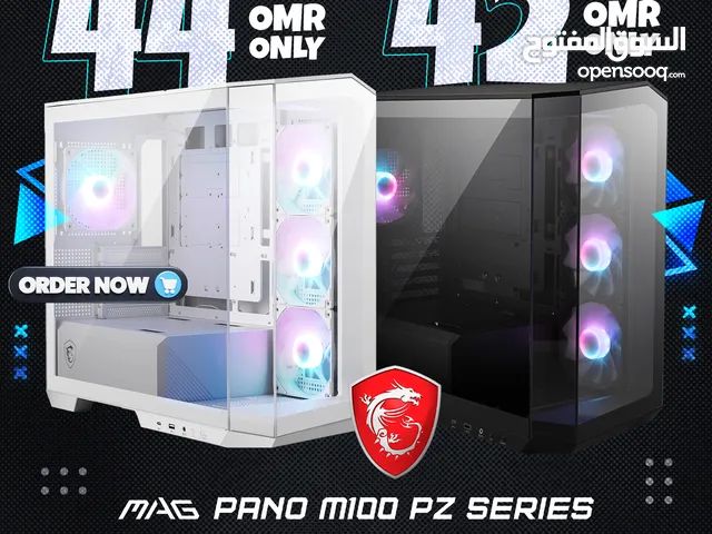 Msi Mag Pano M100 Pz Black / White Gaming Case - كيس جيمينج من ام اس اي !