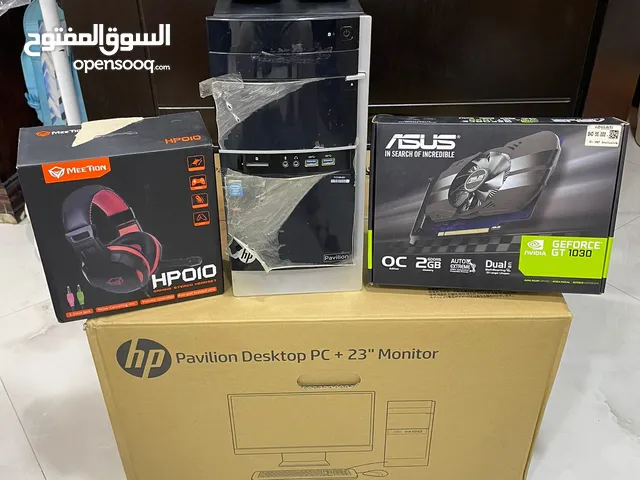 HP Pavilion Desktop PC in original box and packaging.