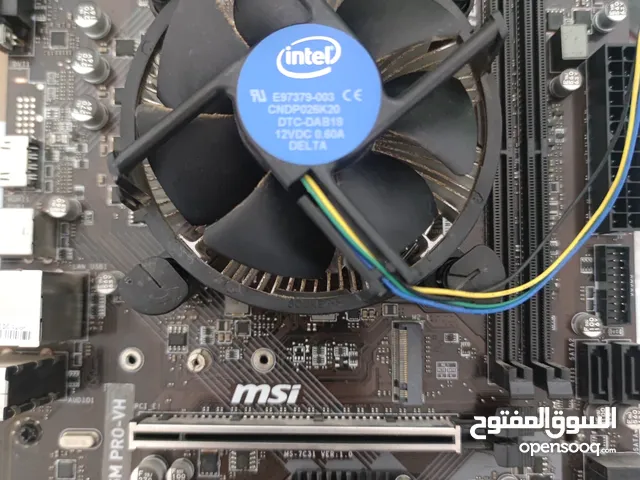 مذربورد و معالج core i7 8700 + B360 msi