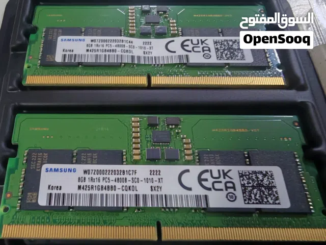 Samsung laptop RAM DDR5   2 x 8GB 4800MHZ  1RX16 PC5-4800B-SC0-1010-XT