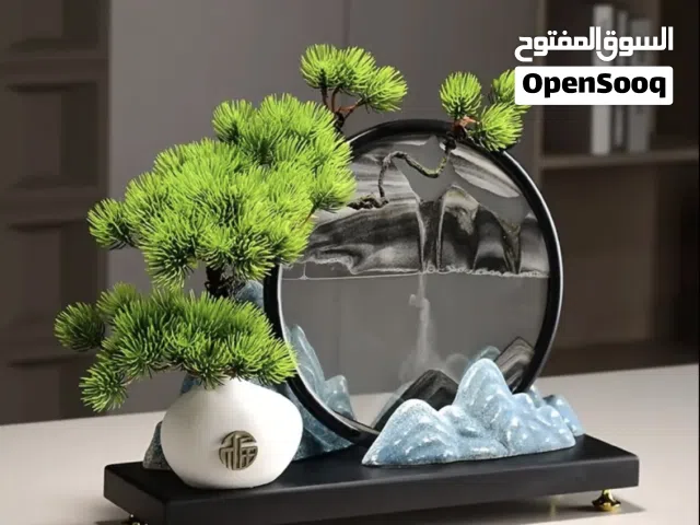 ساعه رمليه على شكل فاز لتزيين المكتب