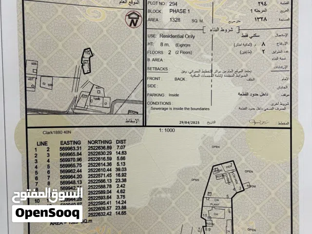 للبيع ارض سكنية بها وحدة بناء غرف متوزعة ولاية منح ( المحيول )